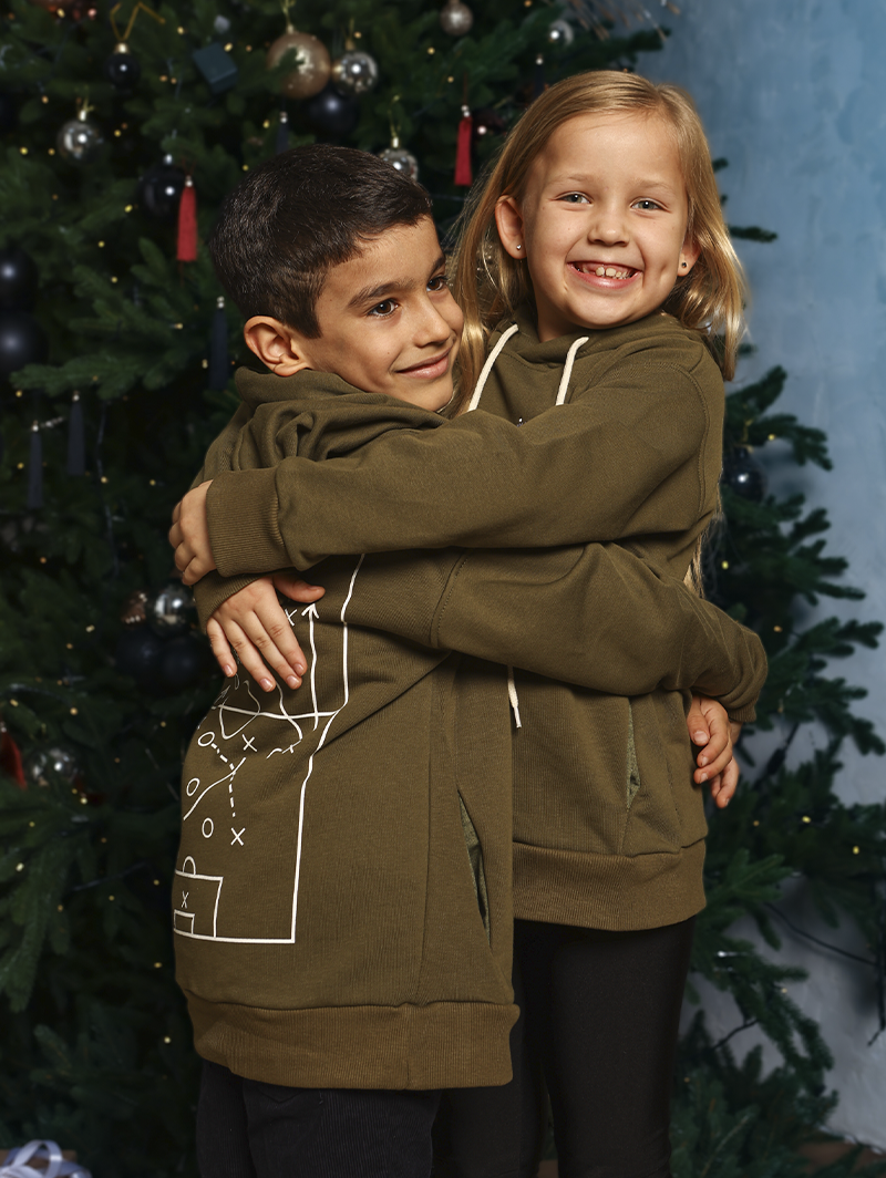 Детское худи оверсайз с принтом 