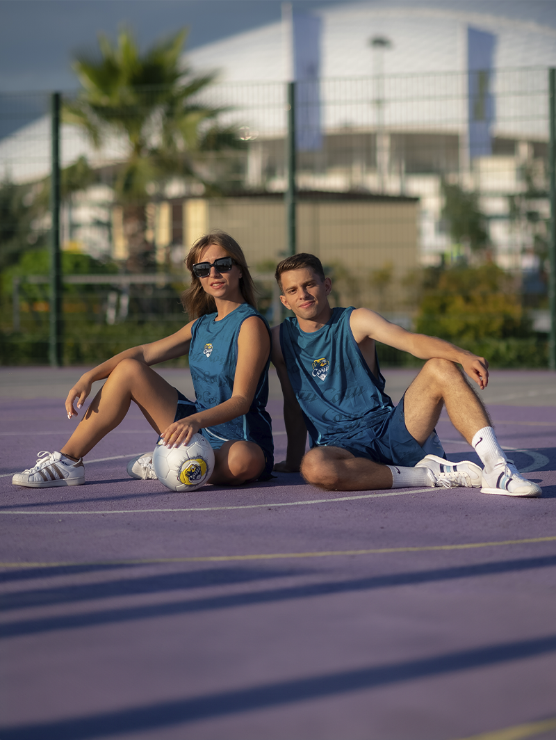 Майка пляжная изумрудная