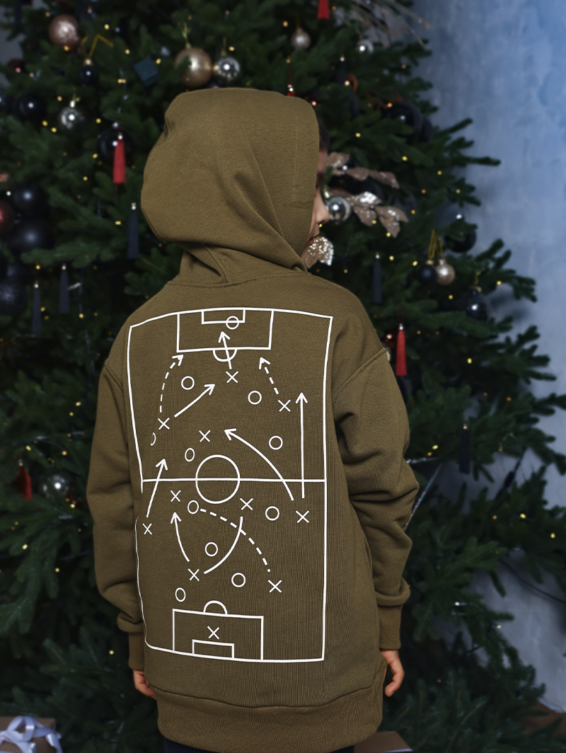 Детское худи оверсайз с принтом 