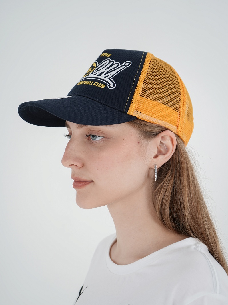 Бейсболка сине-оранжевая Ж