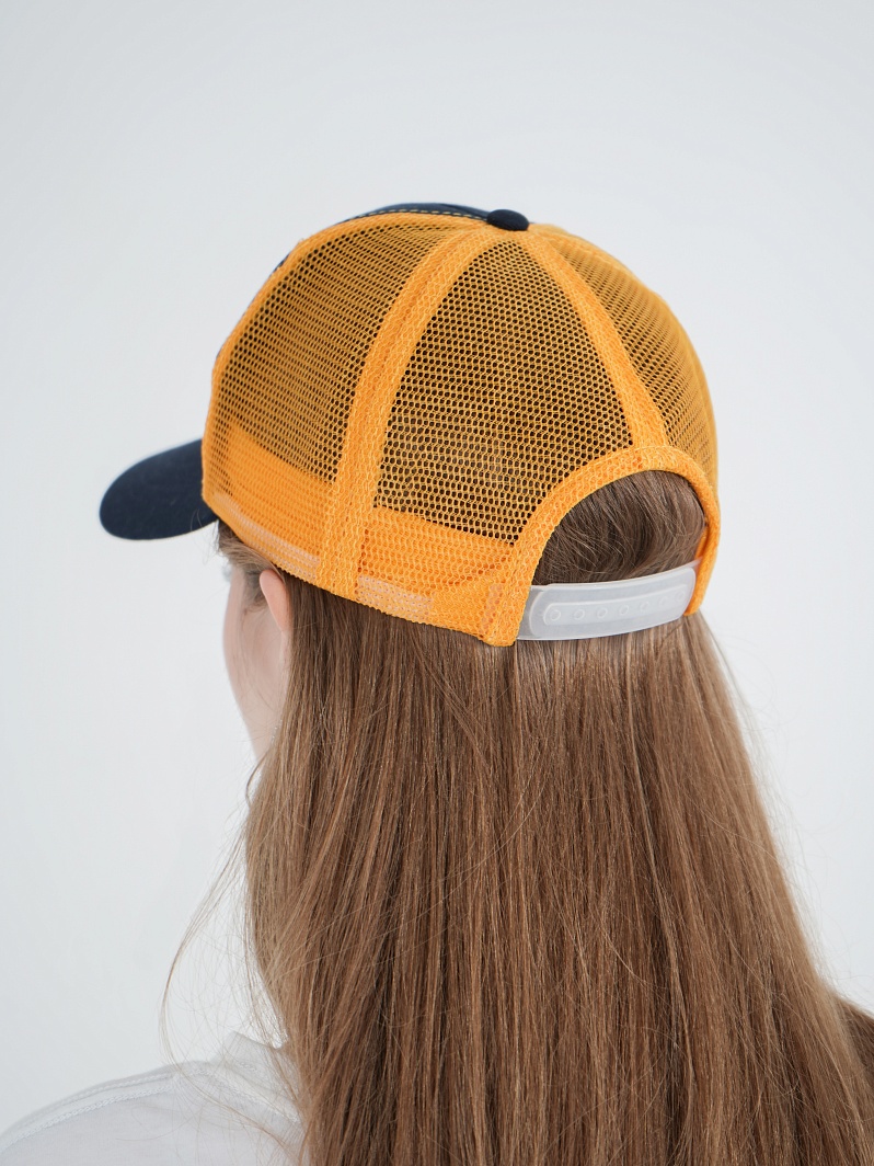 Бейсболка сине-оранжевая Ж