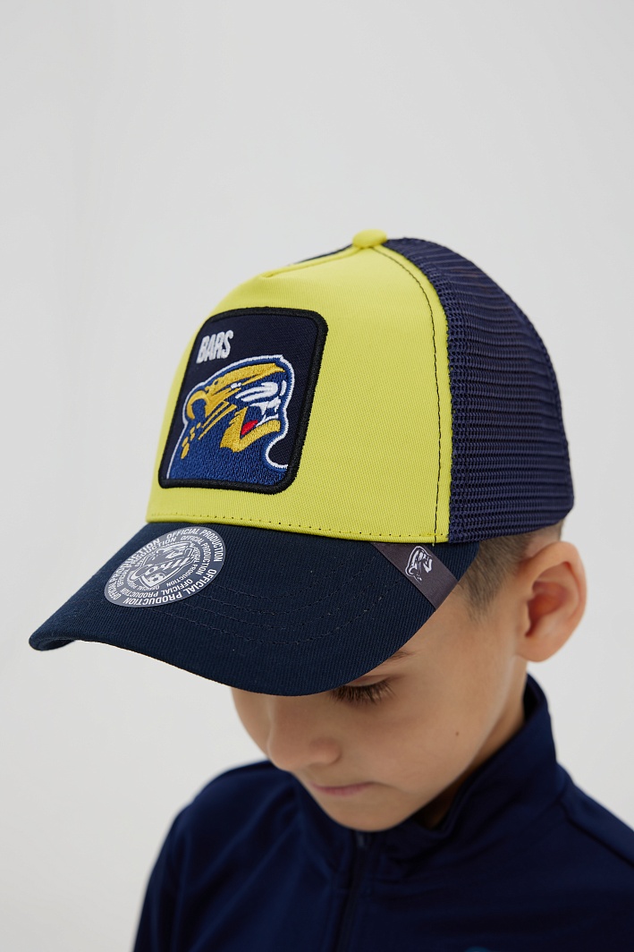 Бейсболка "Барс" желто-синяя